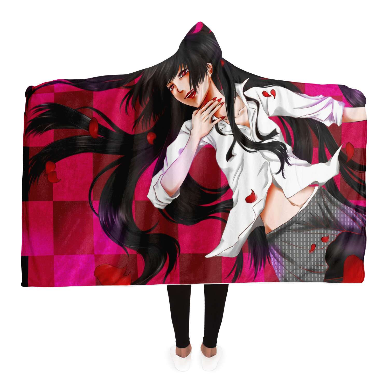 Kakegurui Hooded Blanket Style 5